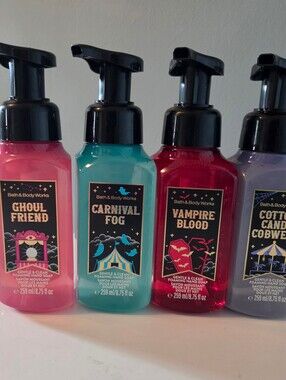 Bath & Body Works Halloween Foaming Hand Soap Bundle Lot Of 4